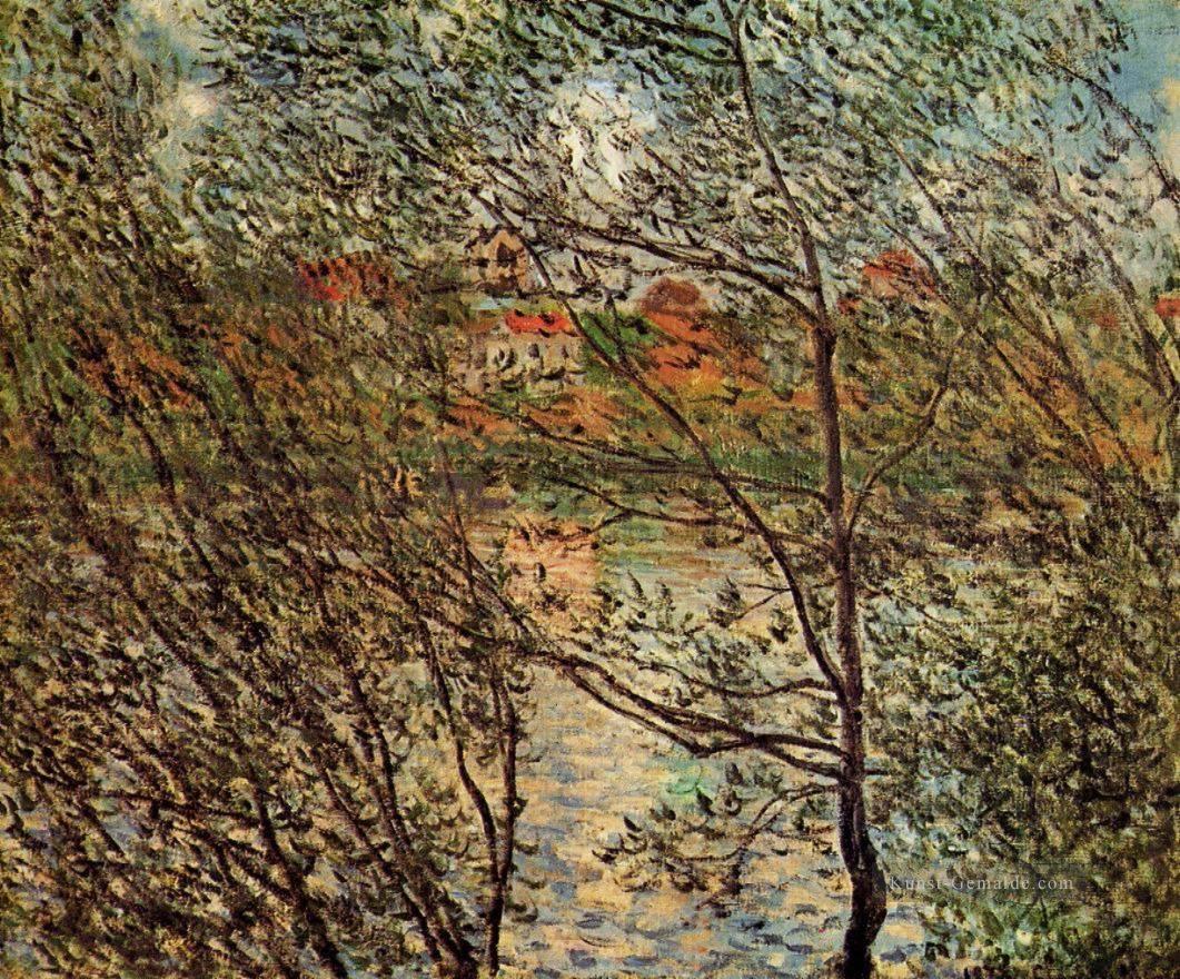 Frühling durch die Zweige Claude Monet Ölgemälde